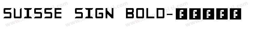 Suisse Sign Bold字体转换